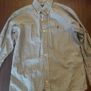 Ralph Lauren Black and White Casual Button Down Shirt